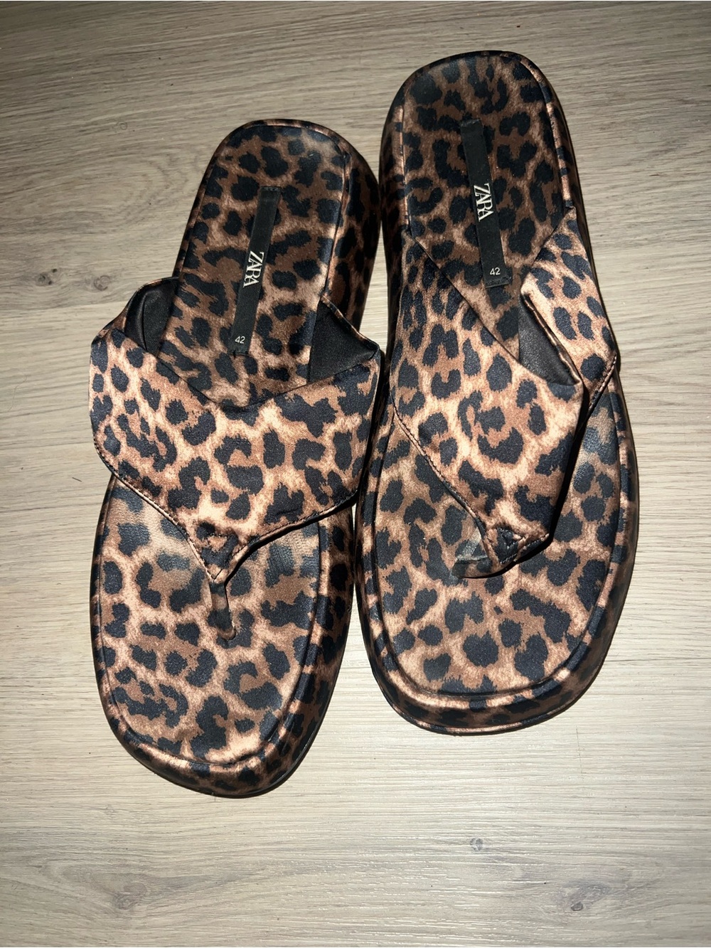 Zara Leopard Print Sandals Size 11 - Picture 13 of 16
